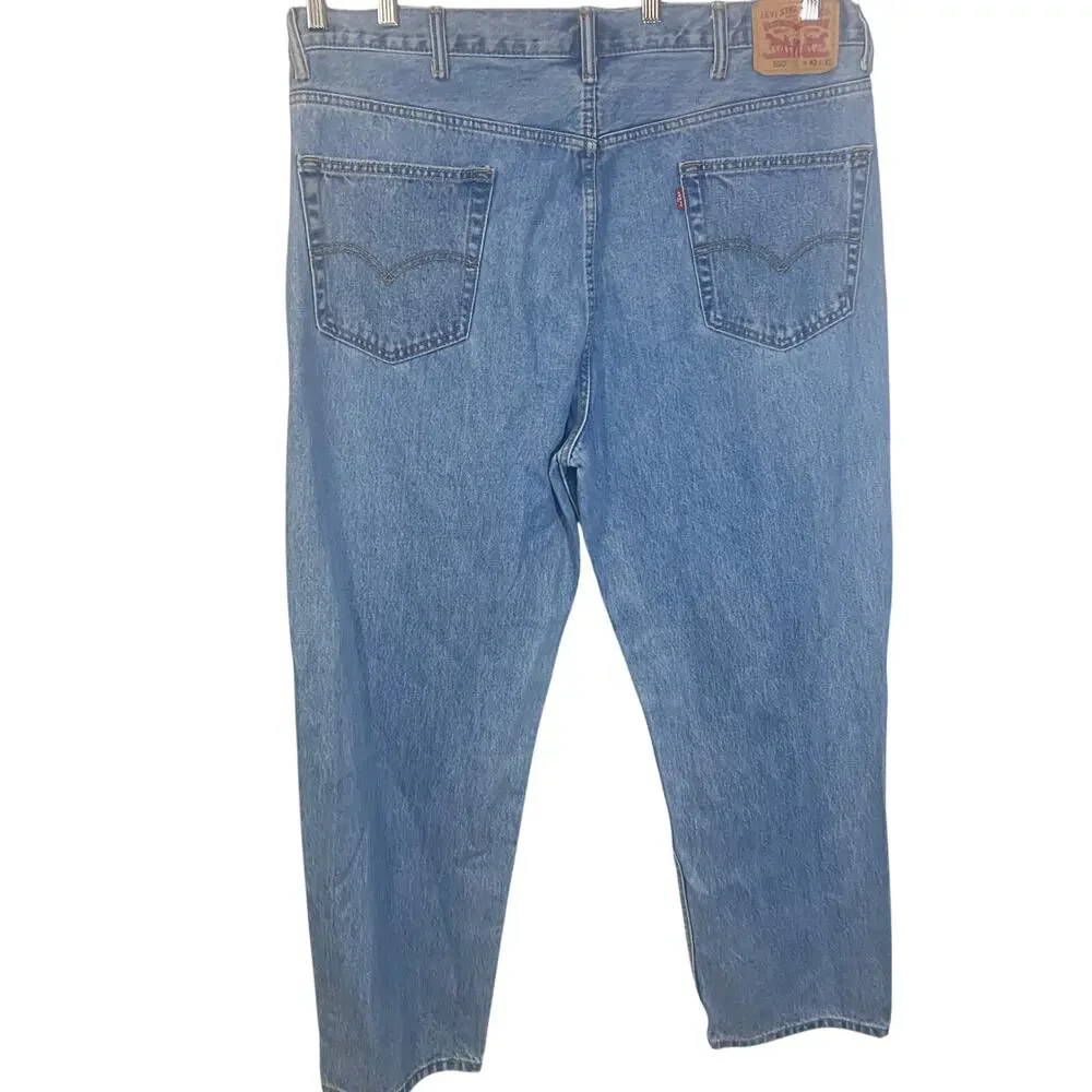 Levi’s Men’s 550 Relaxed Fit Jeans Stonewash Dad Jean 100% Cotton Sz 42 x 32